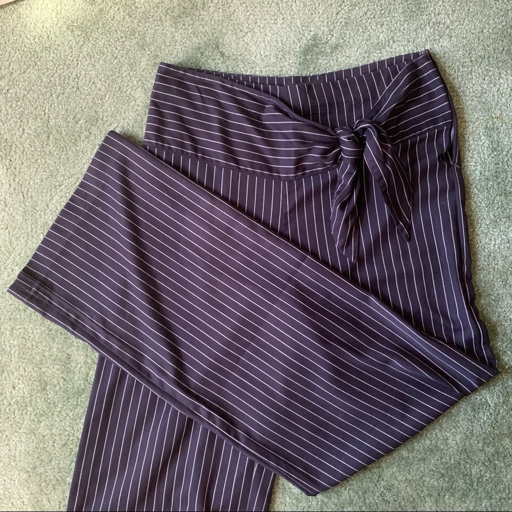 Forever 21 Pinstripe Wide Leg Pants